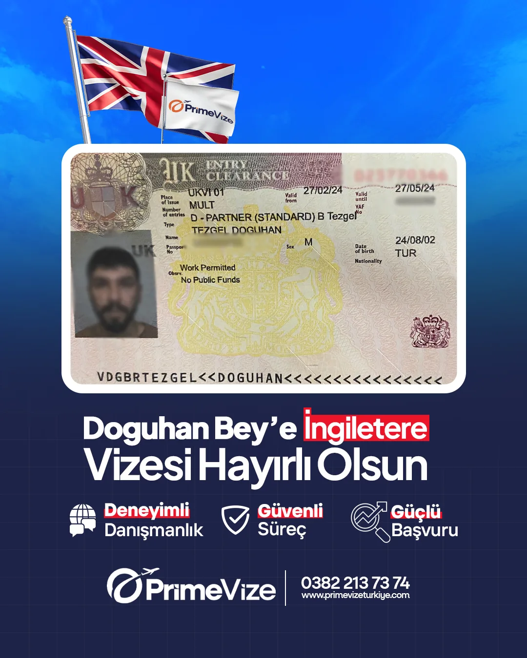 Doğuhan Bey İngiltere · Partner (Standard) vize sonucu