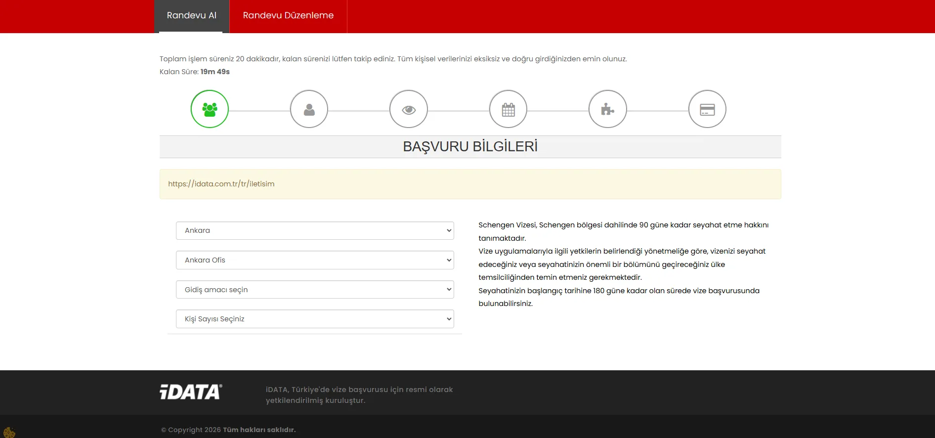 Almanya İdata Randevu Alma Ekranı