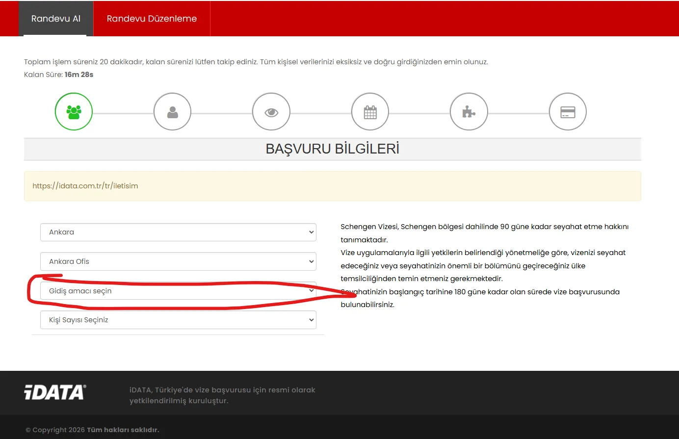 İdata Randevu Sistemi